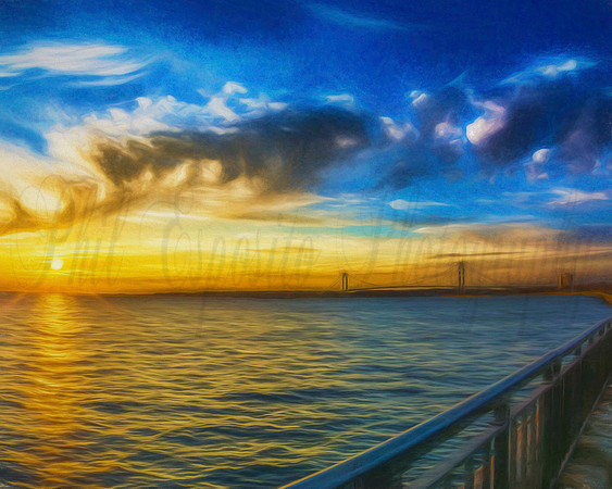 vnb sunset III in oil