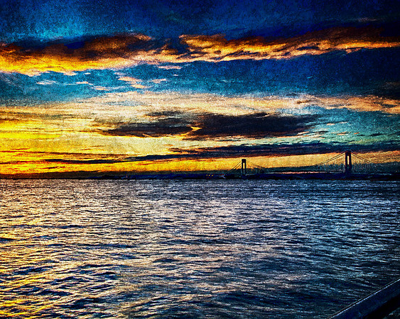 vnb sunset II in oil