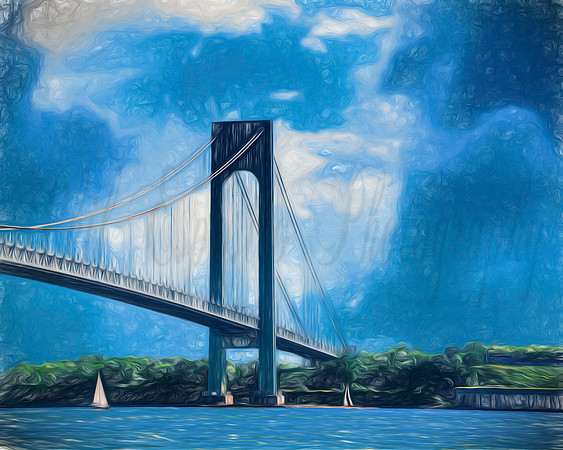 summer day in brooklyn in oil