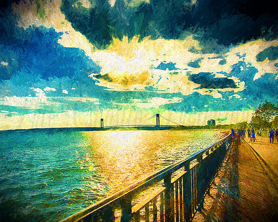 Summer Day in Brooklyn II in oil